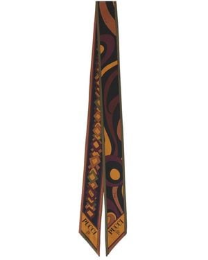PUCCI Silky Scarves - Marrón