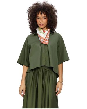 EST'SEVEN Overhemden ,Groen ,Alijah Blouse Rnbw