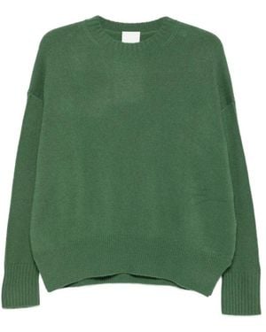 Allude Pullover Mit Rundhalsausschnitt - Grün