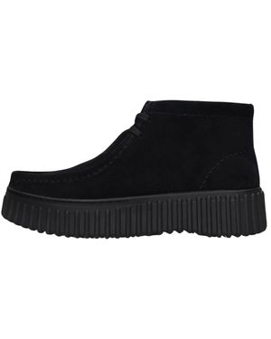 Clarks Schwarze Wildleder Schnürschuhe Für Damen