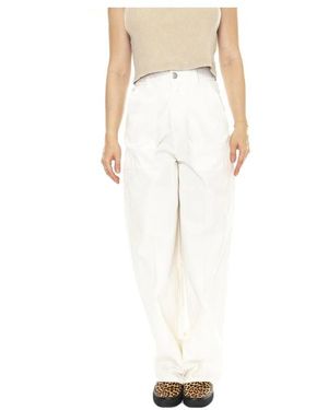 Obey Rechte Broek - Wit