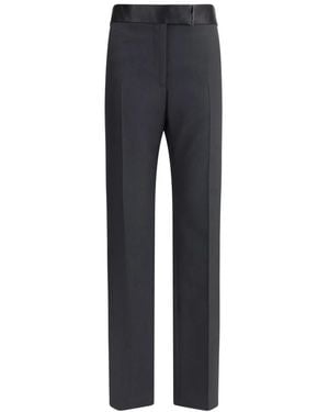 Tom Ford Broeken ,Zwart ,Wol Wol En Zijde Broek - Blauw