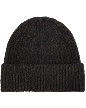 Acne Studios Korval Wool Blend Beanie - Zwart