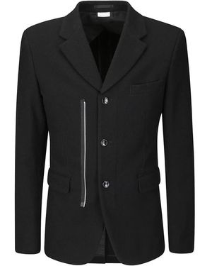 Comme des Garçons Jassen ,Zwart ,Wol Jas Met Ritssluiting