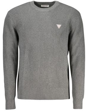 Guess Grauer baumwollpullover