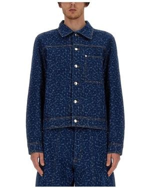 Maison Kitsuné Denim Jackets - Blue