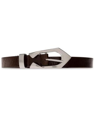 IRO Accessoires ,Bruin ,Leer Cuff Dunne Leren Riem