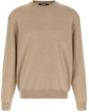 Jacquemus Round-Neck Knitwear - Neutro