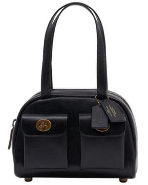 COACH Twin Turnlock Bag 20 - Schwarz