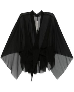 Rick Owens Capes - Nero