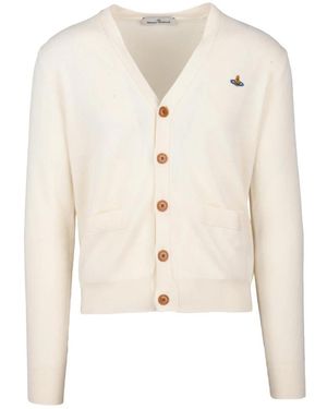 Vivienne Westwood Luxe Cashmere Blend Cardigan - Wit