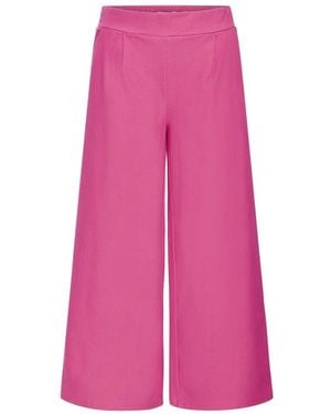Ichi Cropped Trousers - Rosa