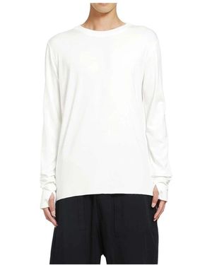Thom Krom Long Sleeve T-Shirts - White