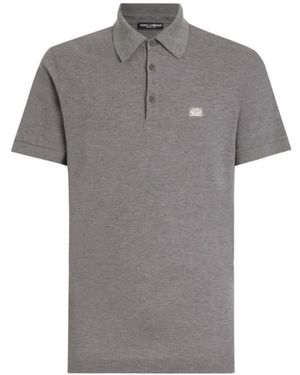 Dolce & Gabbana Polo Shirts - Grey
