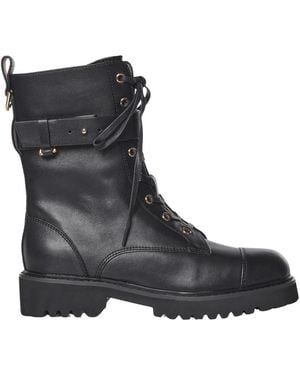 Coccinelle Lace-Up Boots - Nero