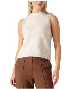 Aaiko Truien & Vesten ,Wol Truien & Vesten Lena Pes 520 - Bruin