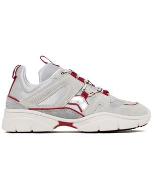 Isabel Marant Silber Rot Kindsay Low Top Sneakers - Grau