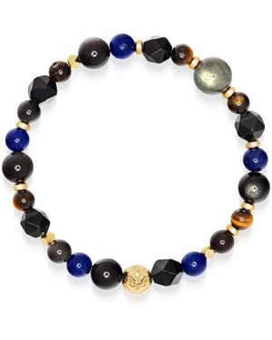 Nialaya Accessoires ,Geel ,Spiritual Power Armband - Blauw