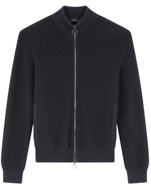 Paul & Shark Cardigan nautico con zip intera - Blu