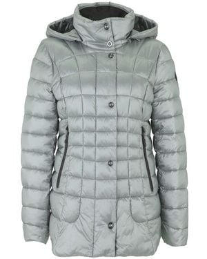 GIL BRET Taillierte Nylonjacke Mit Abnehmbarer Kapuze - Grau