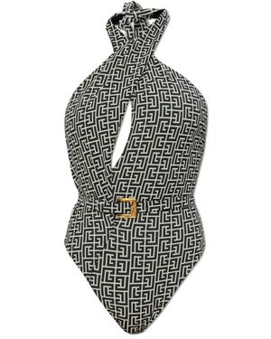 Balmain Badeanzug - Grau