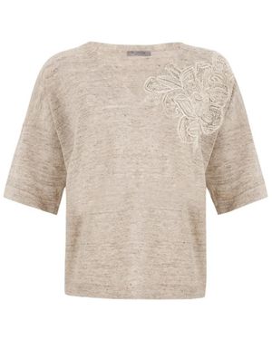 D.exterior V-Neck Knitwear - Natural