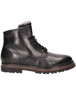 Salamander Lace-Up Boots - Zwart
