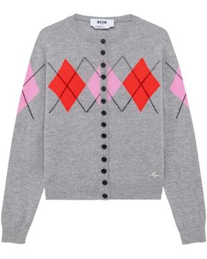 MSGM Truien & Vesten ,Grijs Truien