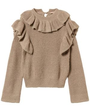 Twinset Round-Neck Knitwear - Neutre