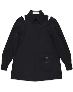 Philippe Model Overhemden ,Zwart ,Wol Jurk
