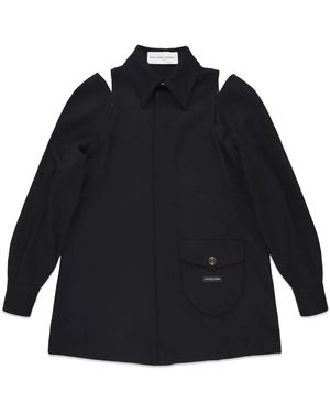 Philippe Model Overhemden ,Zwart ,Wol Jurk