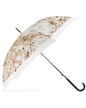 Moschino Accessoires ,Polyester Printed Umbrella - Naturel