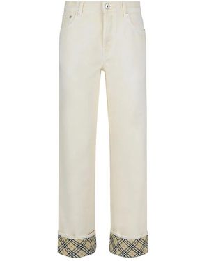 Burberry Elegante hose für stilvolle outfits - Weiß