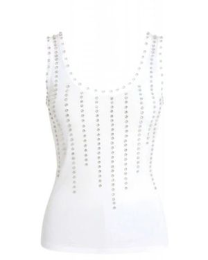 Marella Sleeveless Tops - Blanco