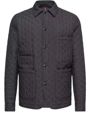 Moncler Theoline Gesteppte Daunenjacke Mit Rautenmuster - Blau