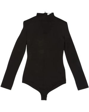 Jil Sander Body Mit Hohem Kragen Und Langen Ärmeln - Schwarz