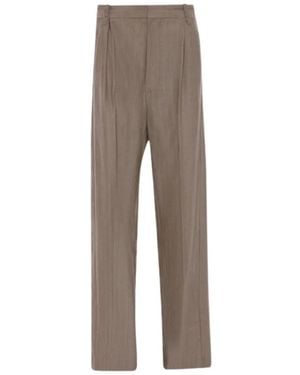 Victoria Beckham Straight Trousers - Grey