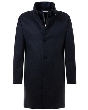 Baldessarini Single-Breasted Coats - Blue