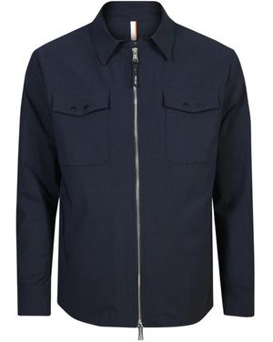 Pmds Full Zip Overshirt Rahul - Blauw