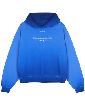 flâneur Hoodies & Sweatvesten ,Blauw ,Katoen With You Hoodie