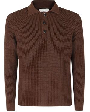 Circolo 1901 Polo Van Fijn Merinowol - Bruin