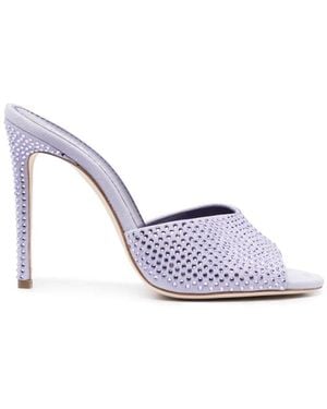 Paris Texas Heeled Mules - Blue