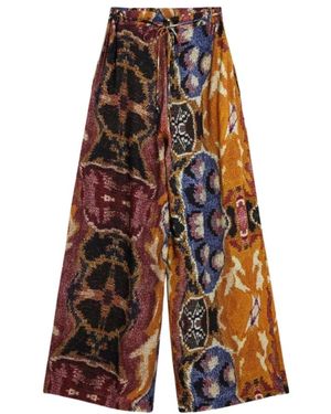 Desigual Wide Trousers - Azul