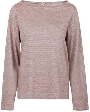 Massimo Alba Round-Neck Knitwear - Brown