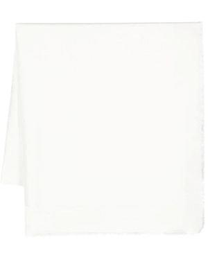 Gucci Gg Logo Jacquard Sjaal - Wit