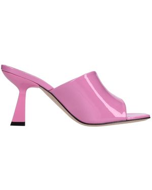 Evaluna Heeled Mules - Rosa