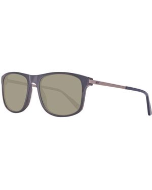 Helly Hansen Accessoires ,Zwart ,Zwarte Plastic Zonnebril - Grijs