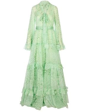 Roberto Cavalli Maxi Jurk - Groen