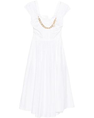 Elisabetta Franchi Midi Dresses - White