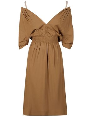 Miu Miu Midi Dresses - Brown